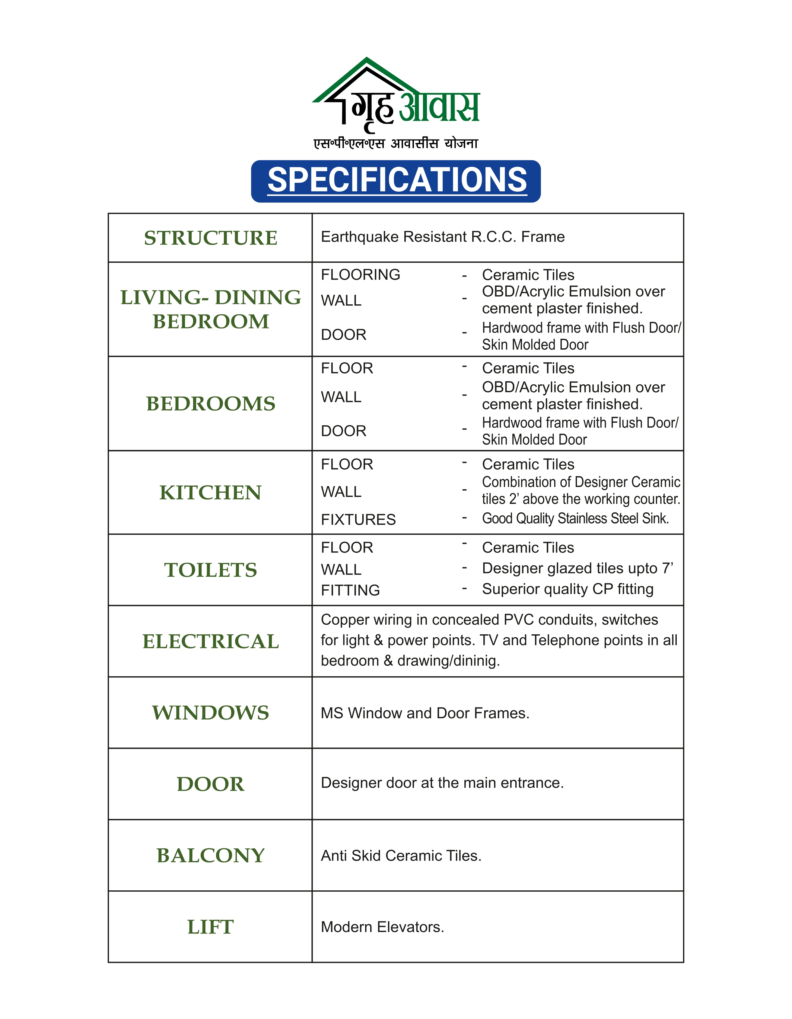 specification